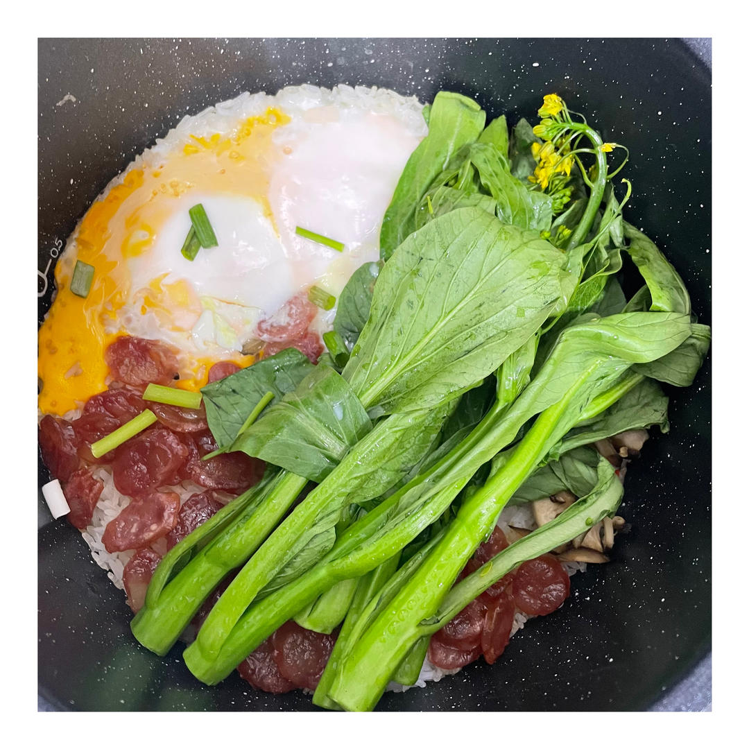 【电饭煲腊肠煲仔饭】