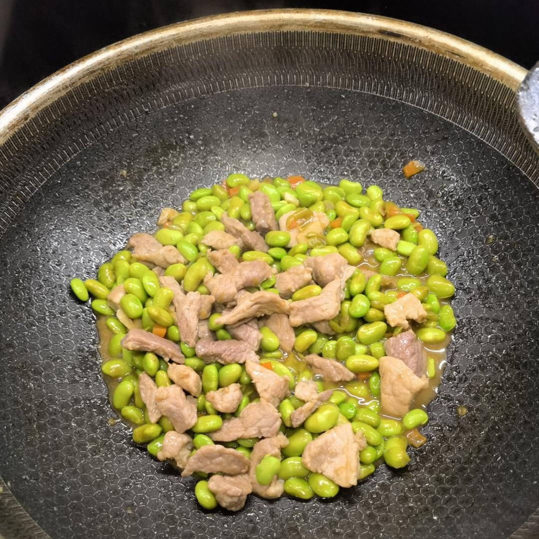 毛豆炒肉