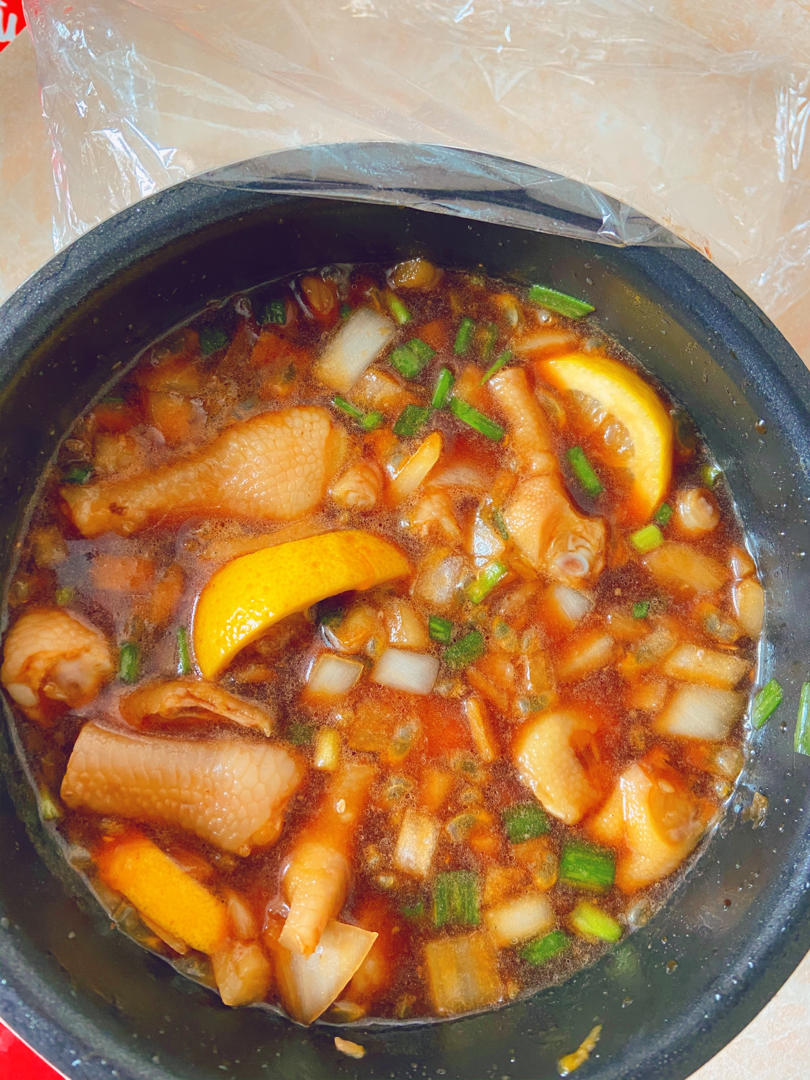 🍋柠檬百香果🌶️酸辣网红鸡爪