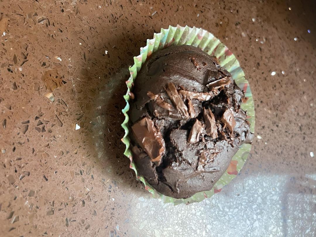 星巴克同款丨巧克力蘑菇头玛芬蛋糕丨免打发零失败