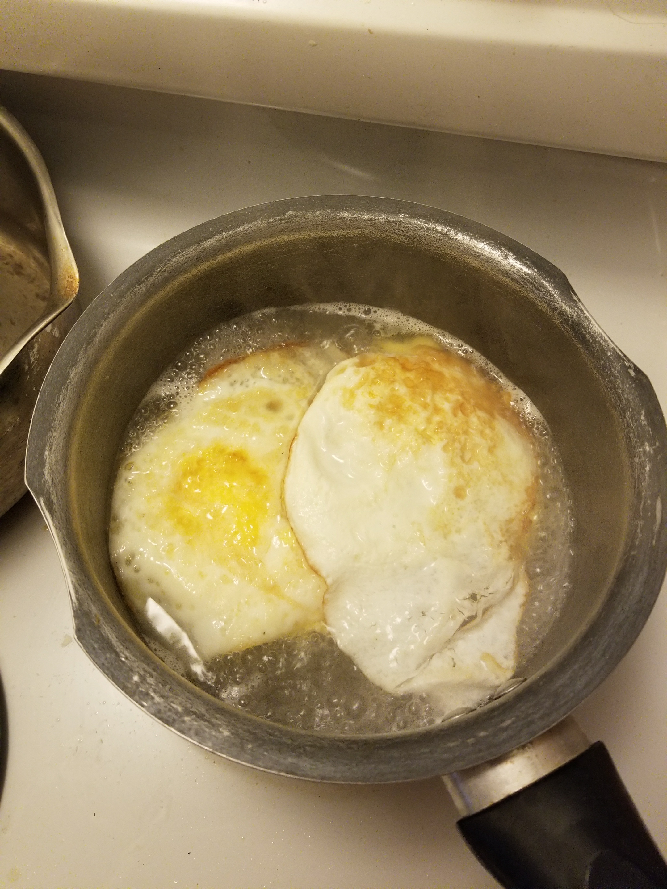 煎鸡蛋汤的做法 步骤2