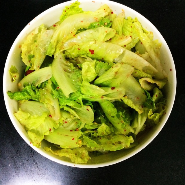 只有生菜的韩式生菜沙拉