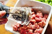【曼食慢语】蚝油芦笋牛肉粒的做法 步骤2