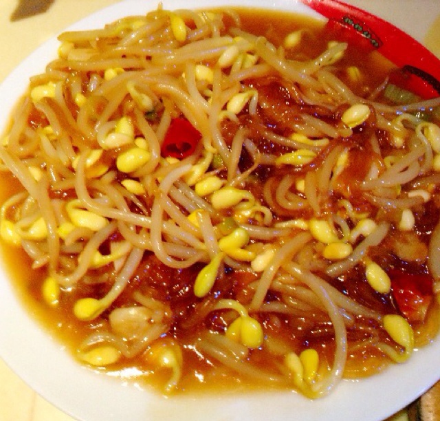 黄豆芽炒粉条