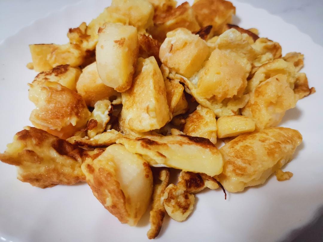 3分钟黄金鸡蛋炒馒头