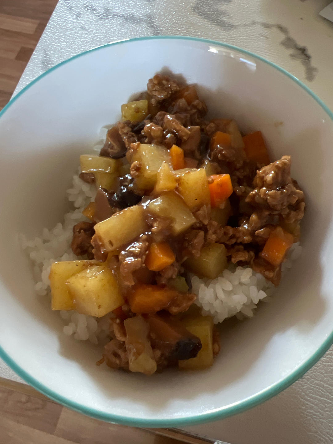 ㊙️香菇土豆肉沫拌饭❗️比外卖还好吃