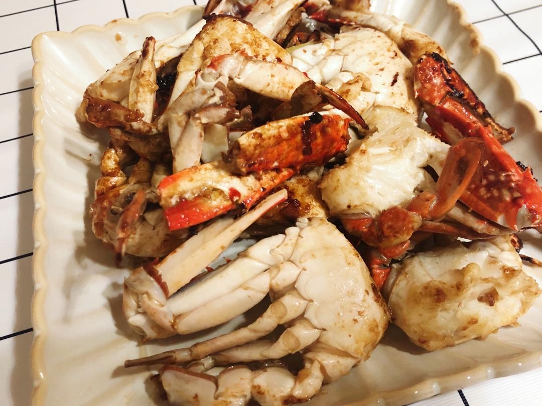 葱姜炒梭子蟹（very easy）