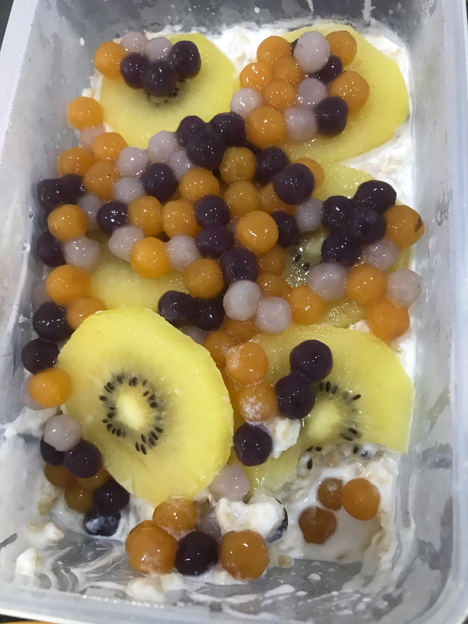 吃不胖的隔夜燕麦香蕉可可盒子