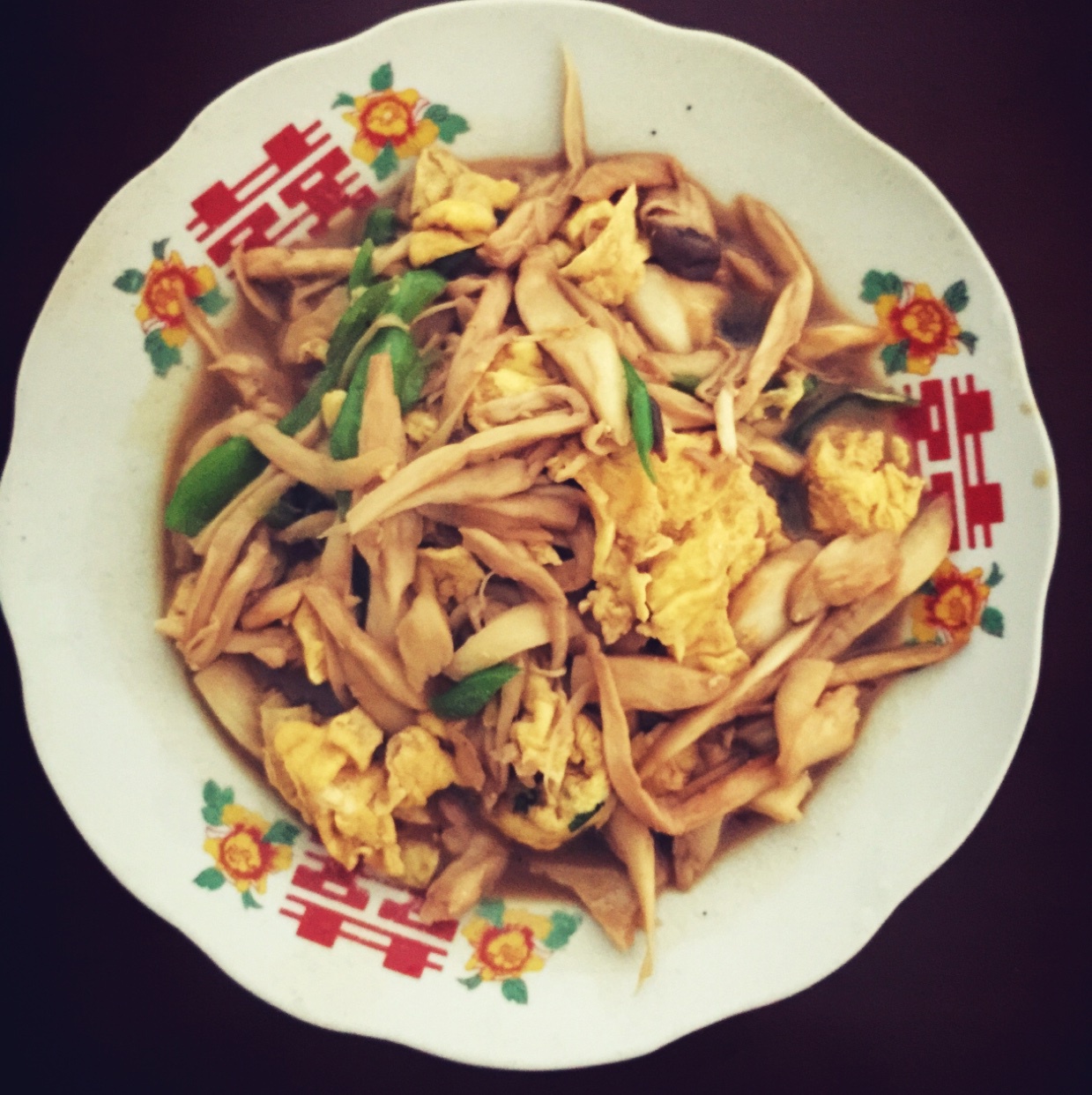 青椒素炒杏鲍菇