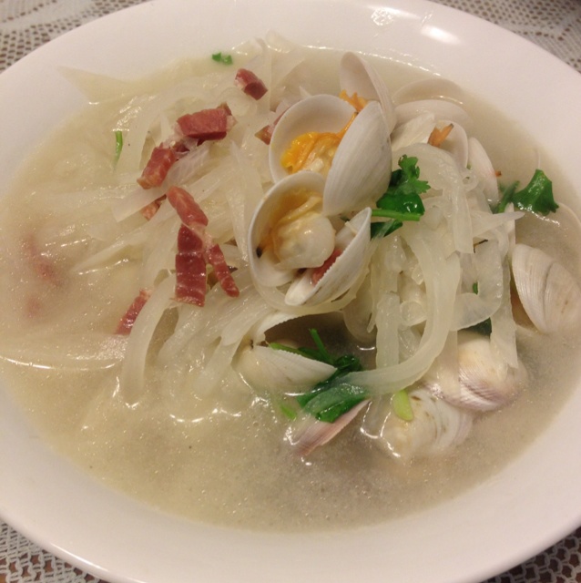 火腿蛤蜊萝卜丝浓汤