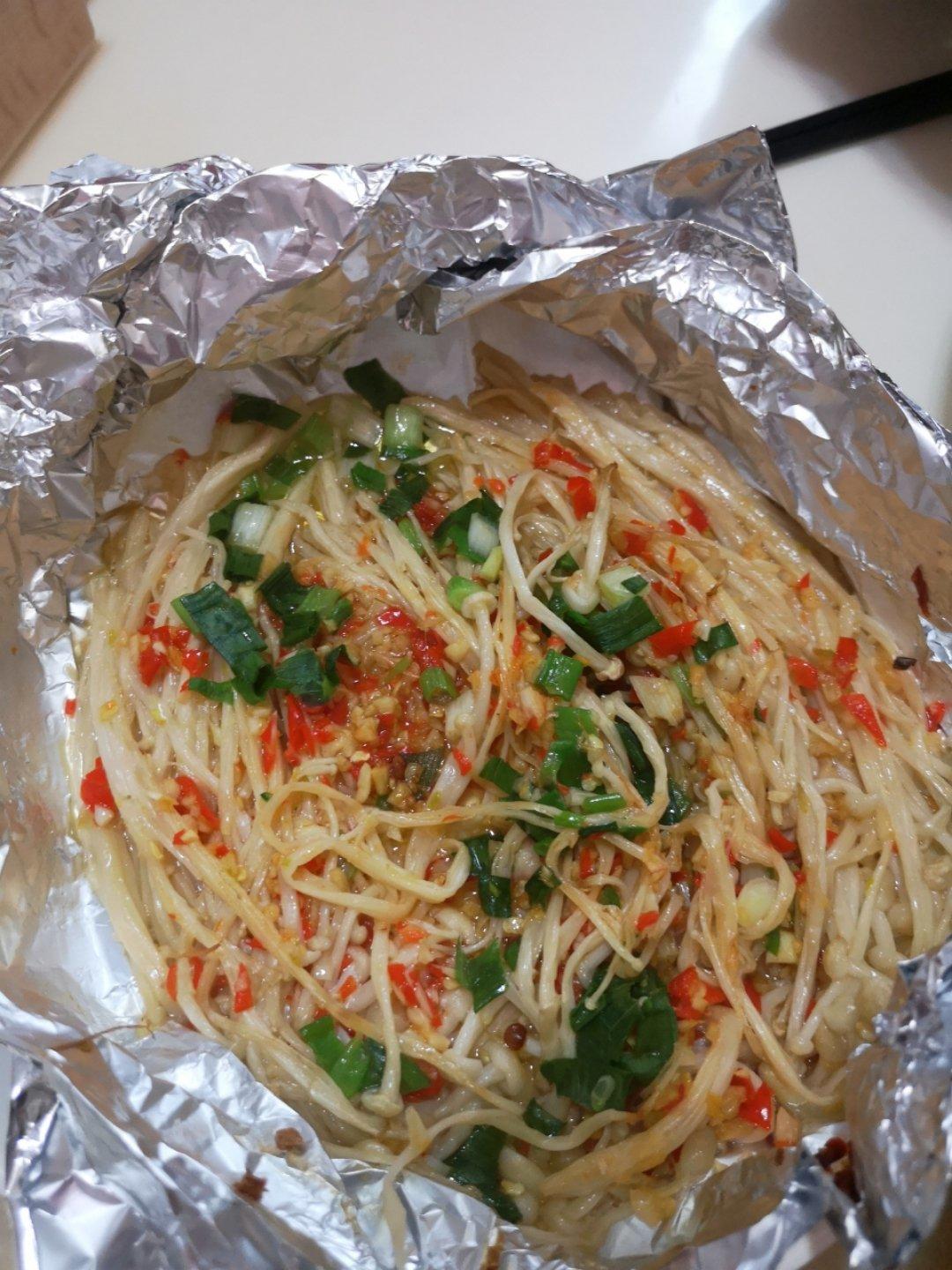 蒜蓉烤金针菇（烤箱版）