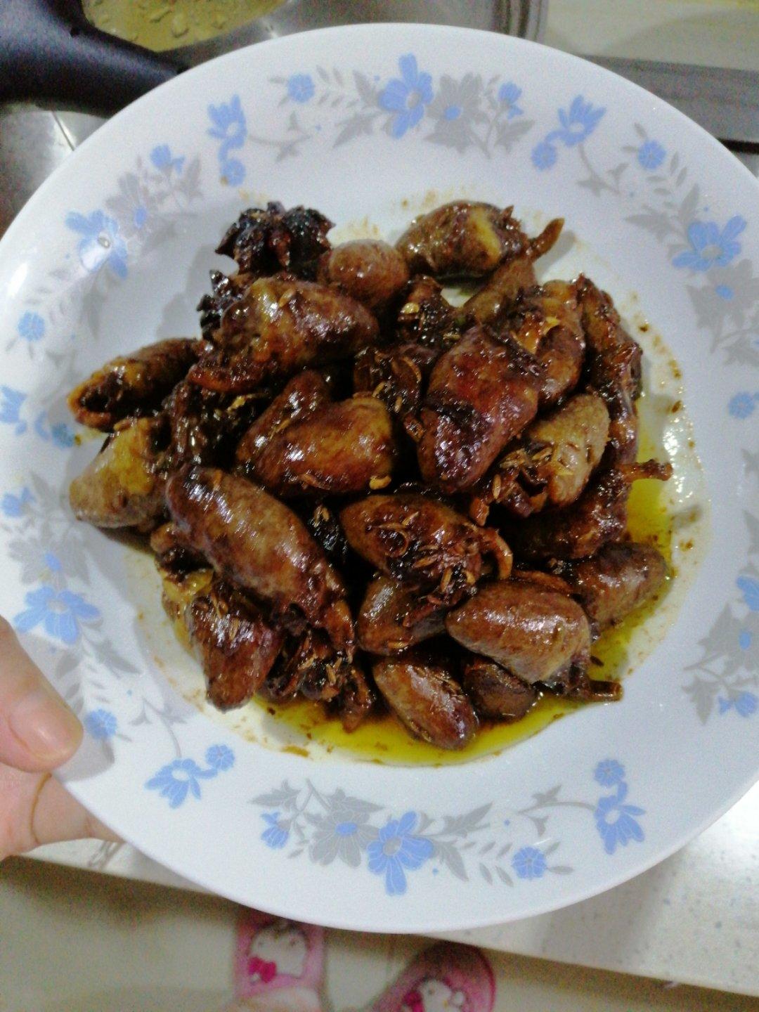 孜然鸡心