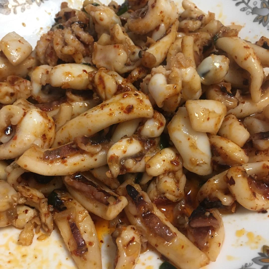 香辣鱿鱼须 赛过铁板的味道