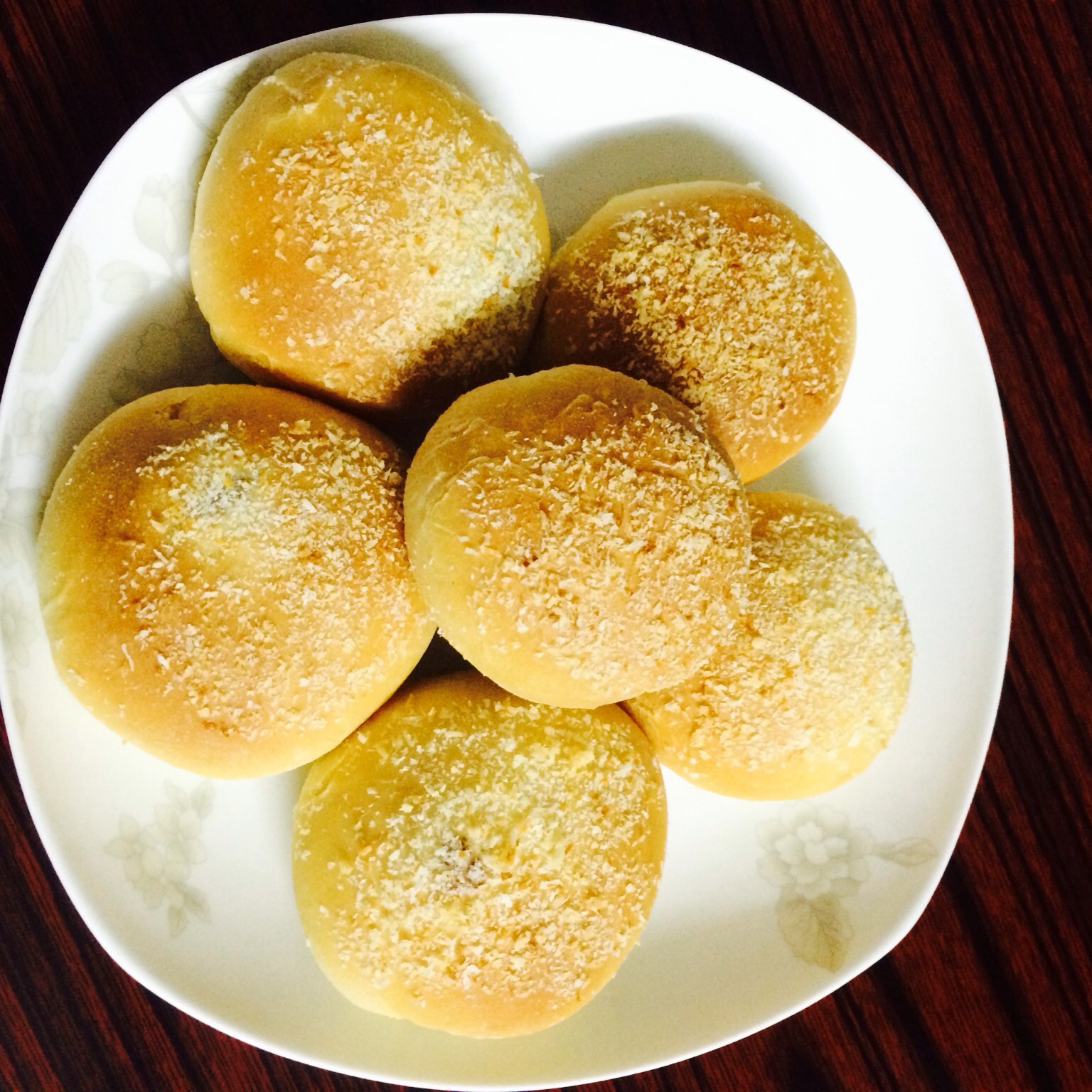 椰蓉豆沙面包