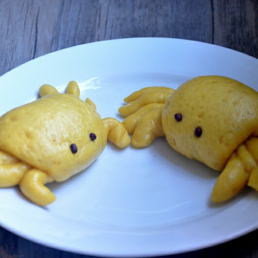 南瓜螃蟹馒头花样馒头