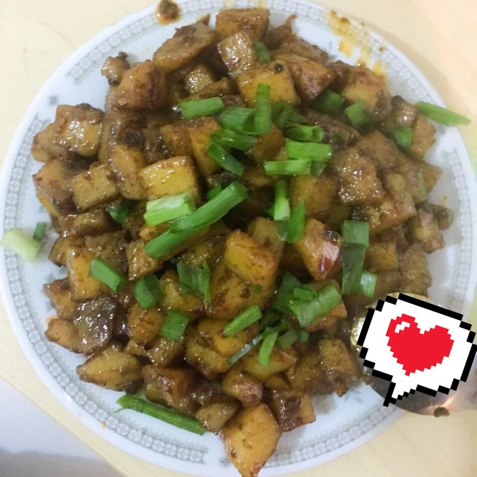 超级快手菜老干妈孜然土豆丁