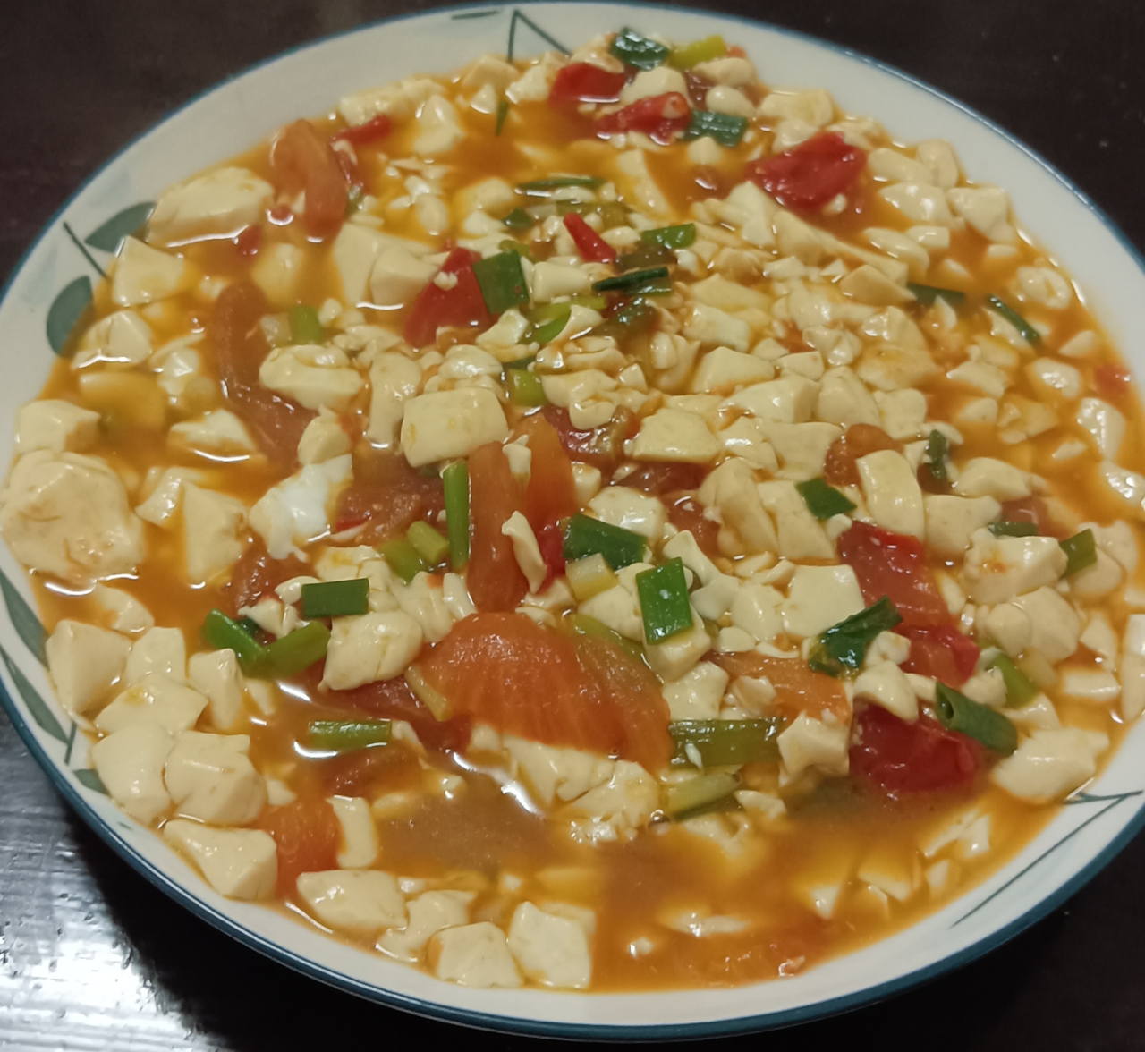 嫩豆腐炖西红柿