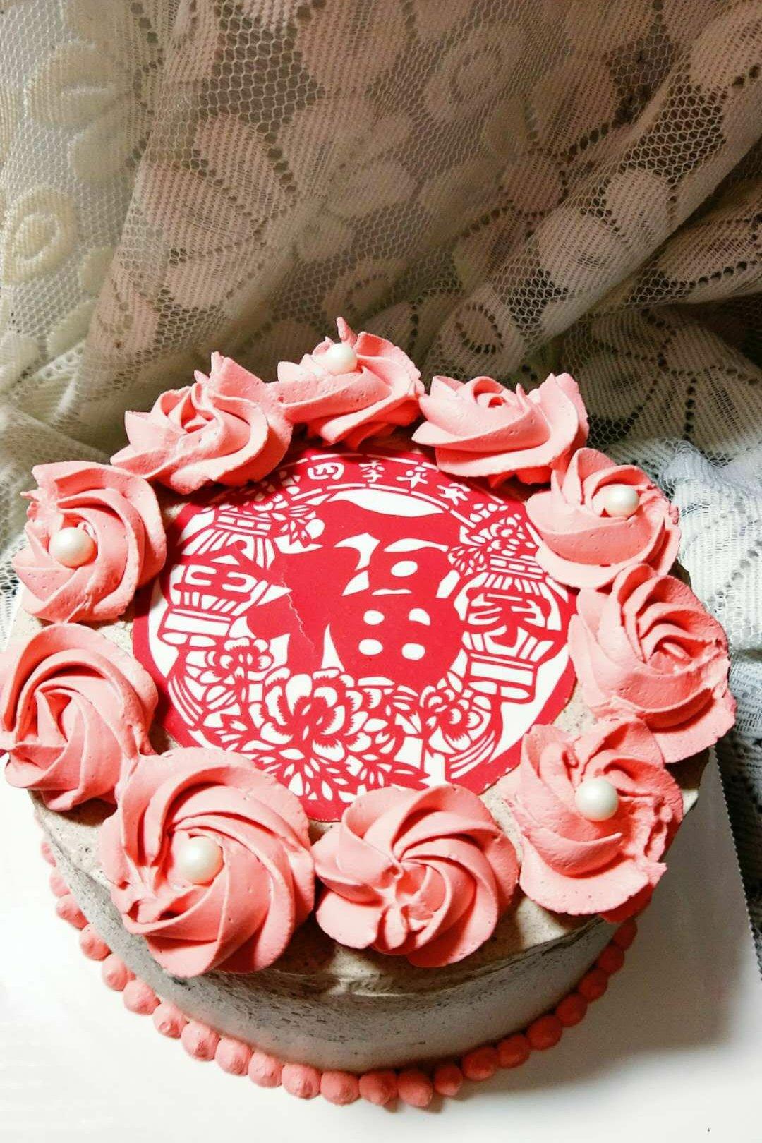 手机用户3800_bzog做的过年的剪纸蛋糕