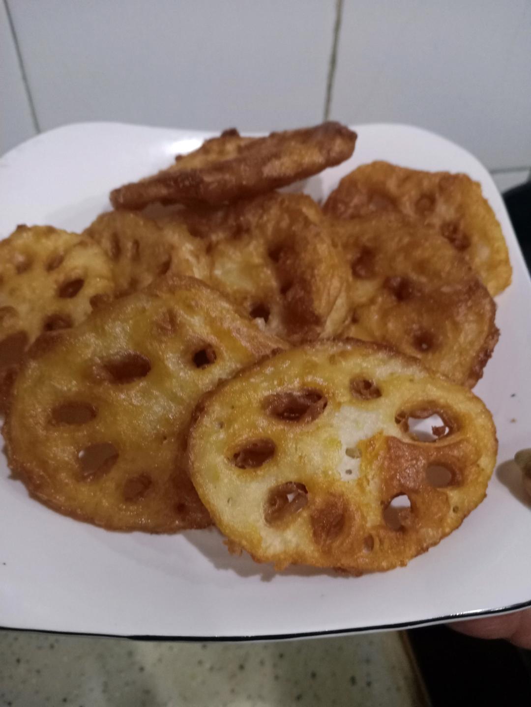 炸藕夹(素)教你做酥脆不夹肉的素炸藕夹