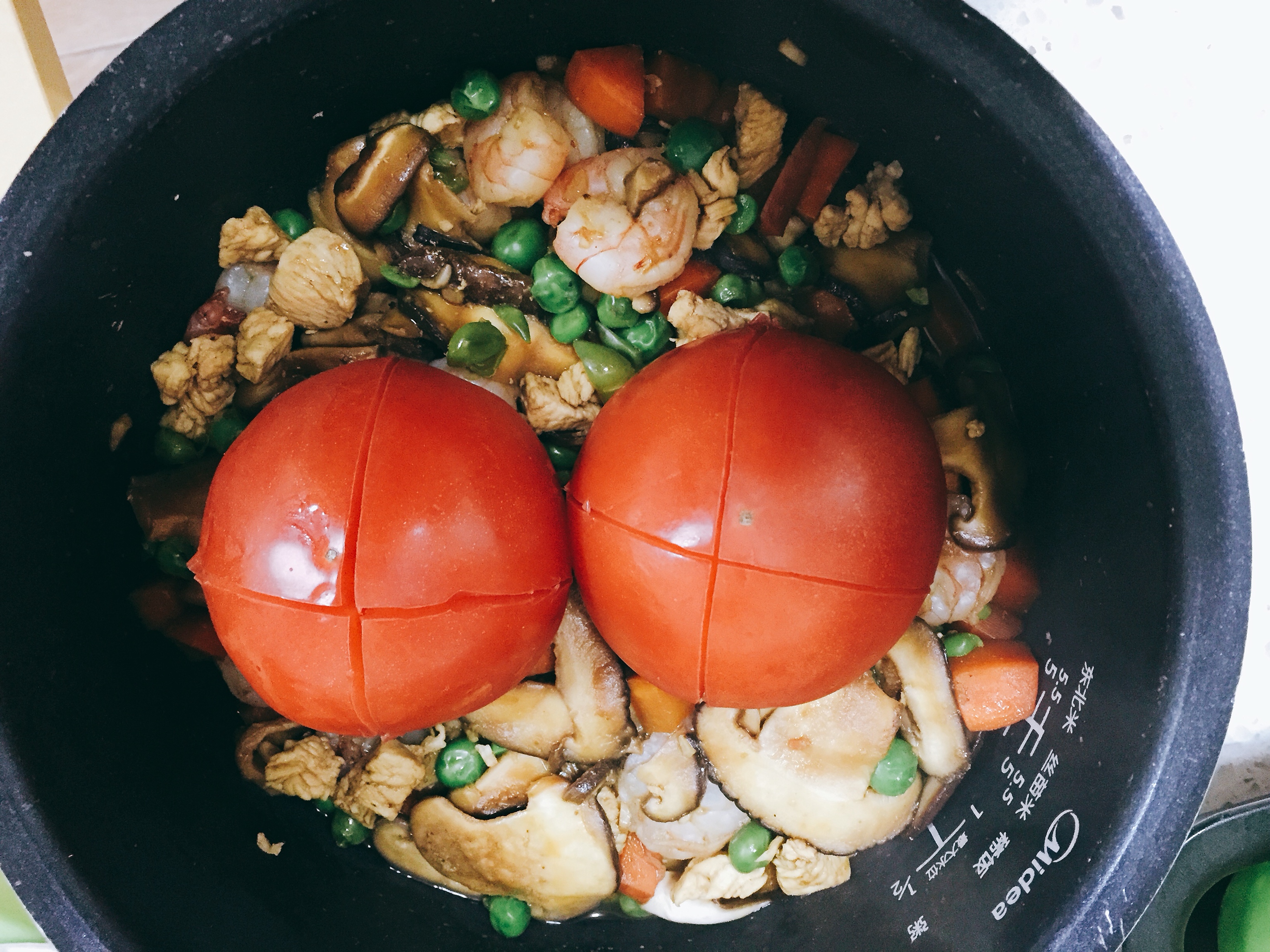 什锦番茄焖饭（减脂餐）的做法 步骤5