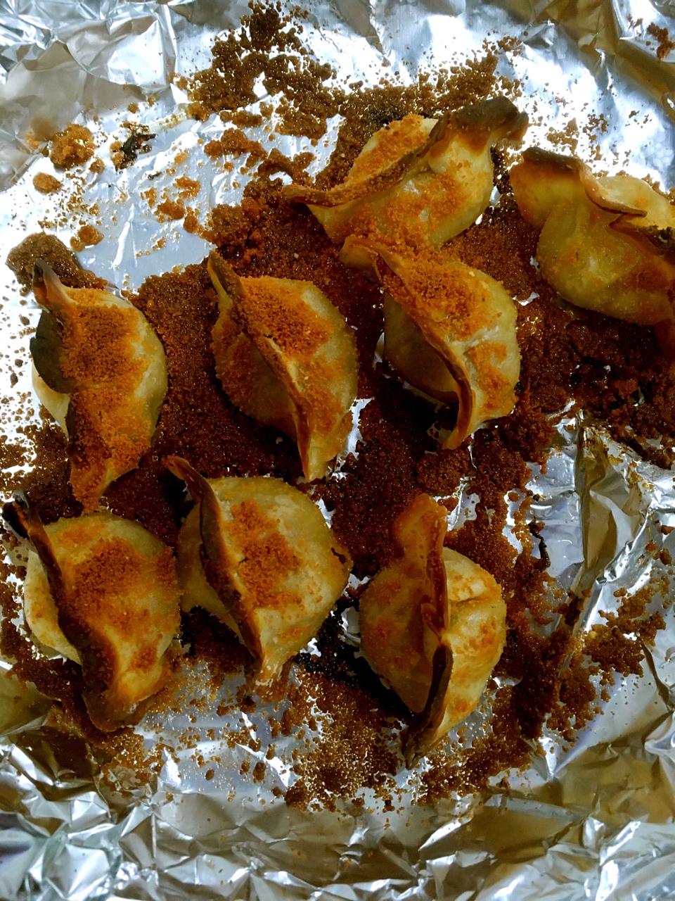 芝士烤饺子