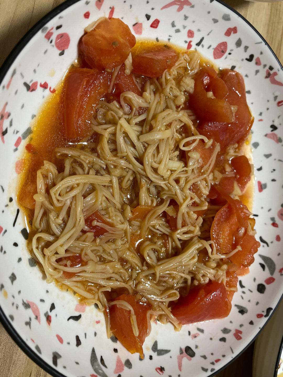 低脂低卡～营养又下饭的番茄金针菇