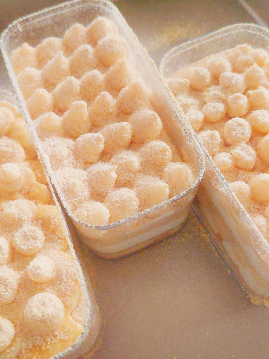 豆香浓郁甜而不腻❗️自制网红豆乳盒子蛋糕