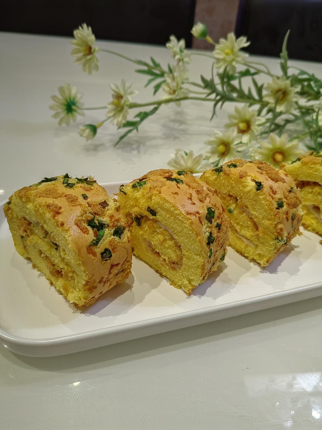 香葱肉松蛋糕卷