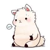 养膘中的羊驼驼