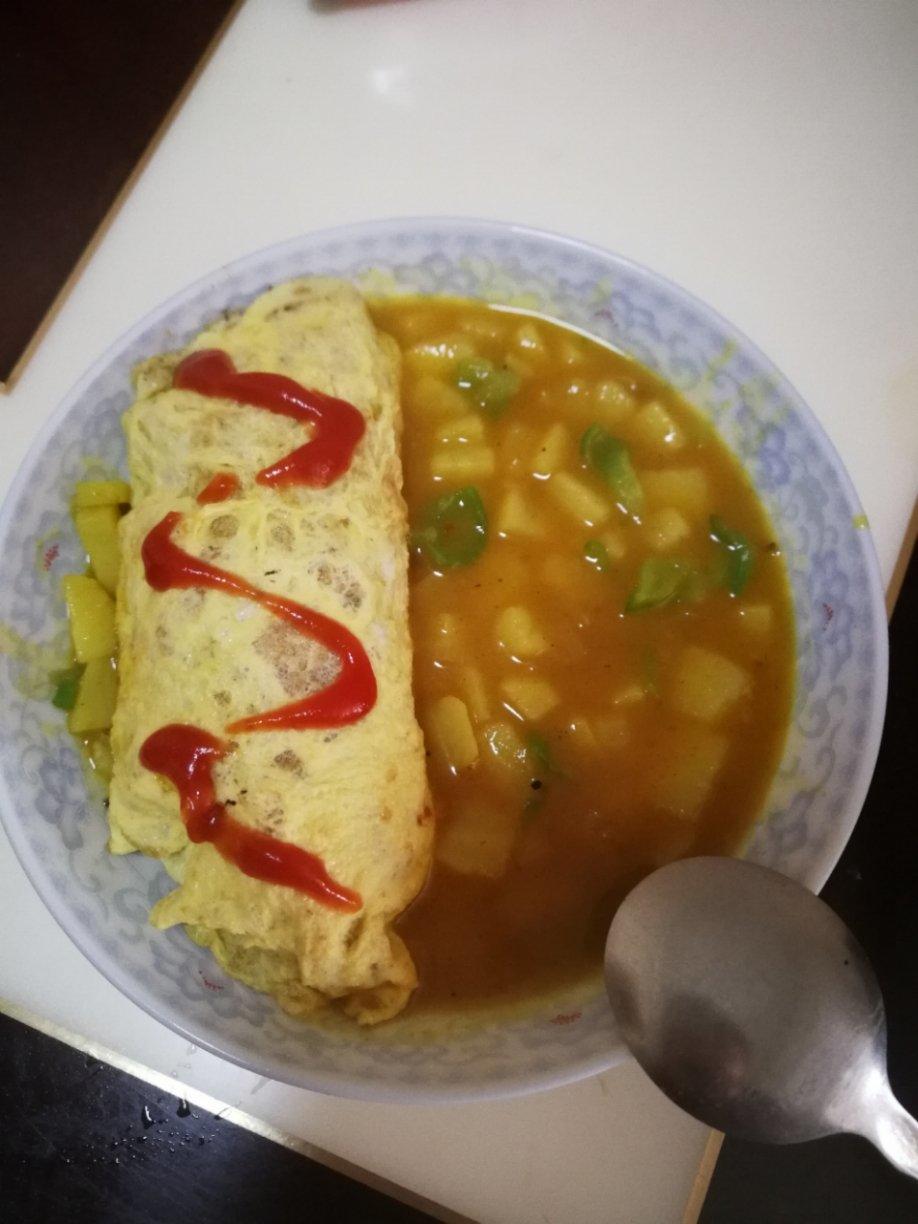 这是头牌了丨好吃的飞起来～🍛咖喱蛋包饭