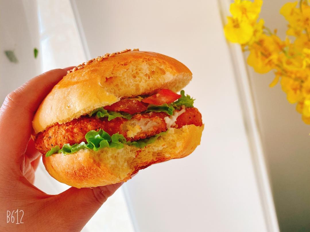 家庭手揉面自制汉堡🍔