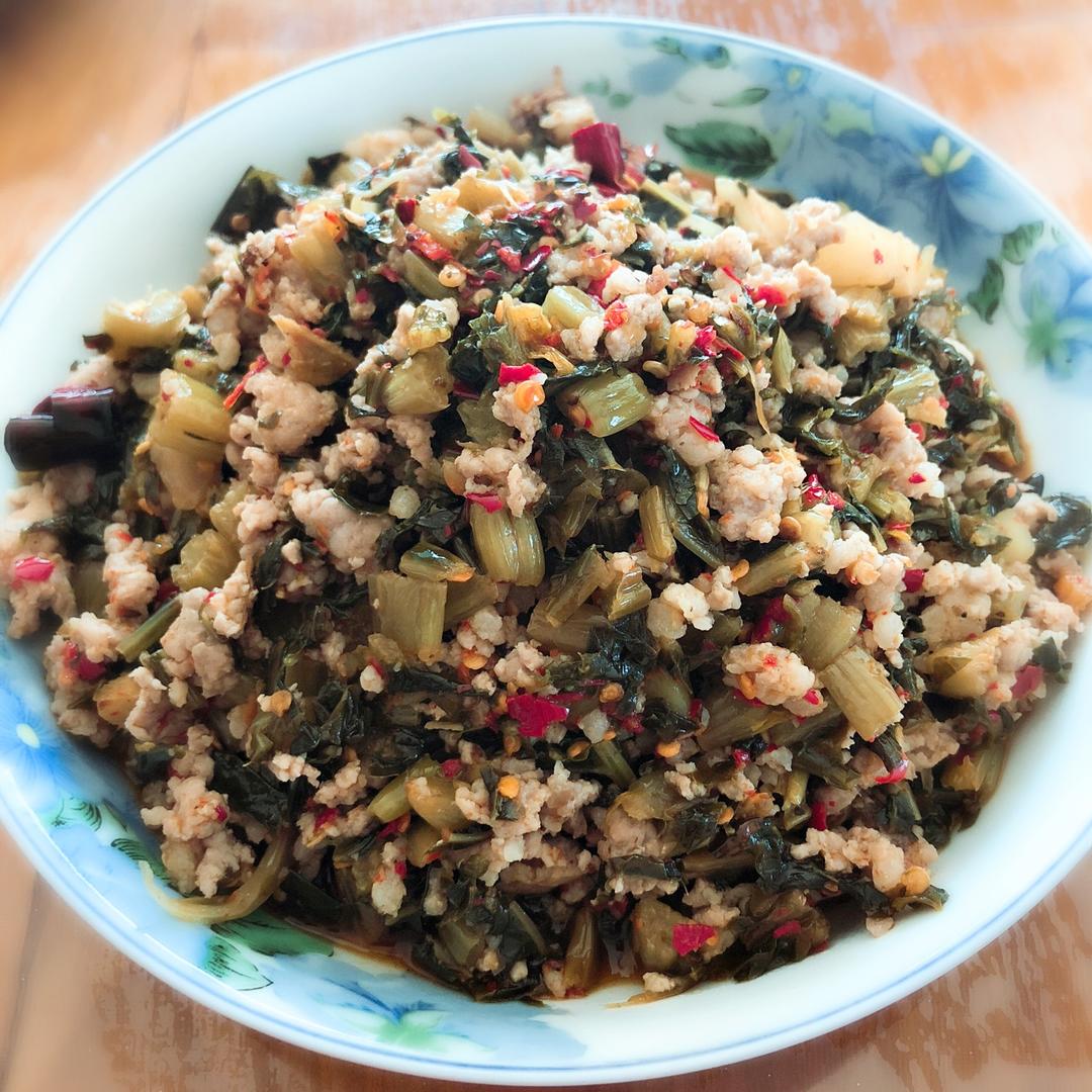 老妈的菜谱-肉沫酸菜