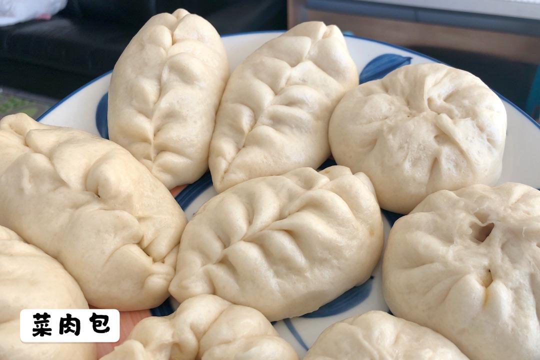 中式蒸包子（面团适用于鲜肉包，馒头，菜包均可）