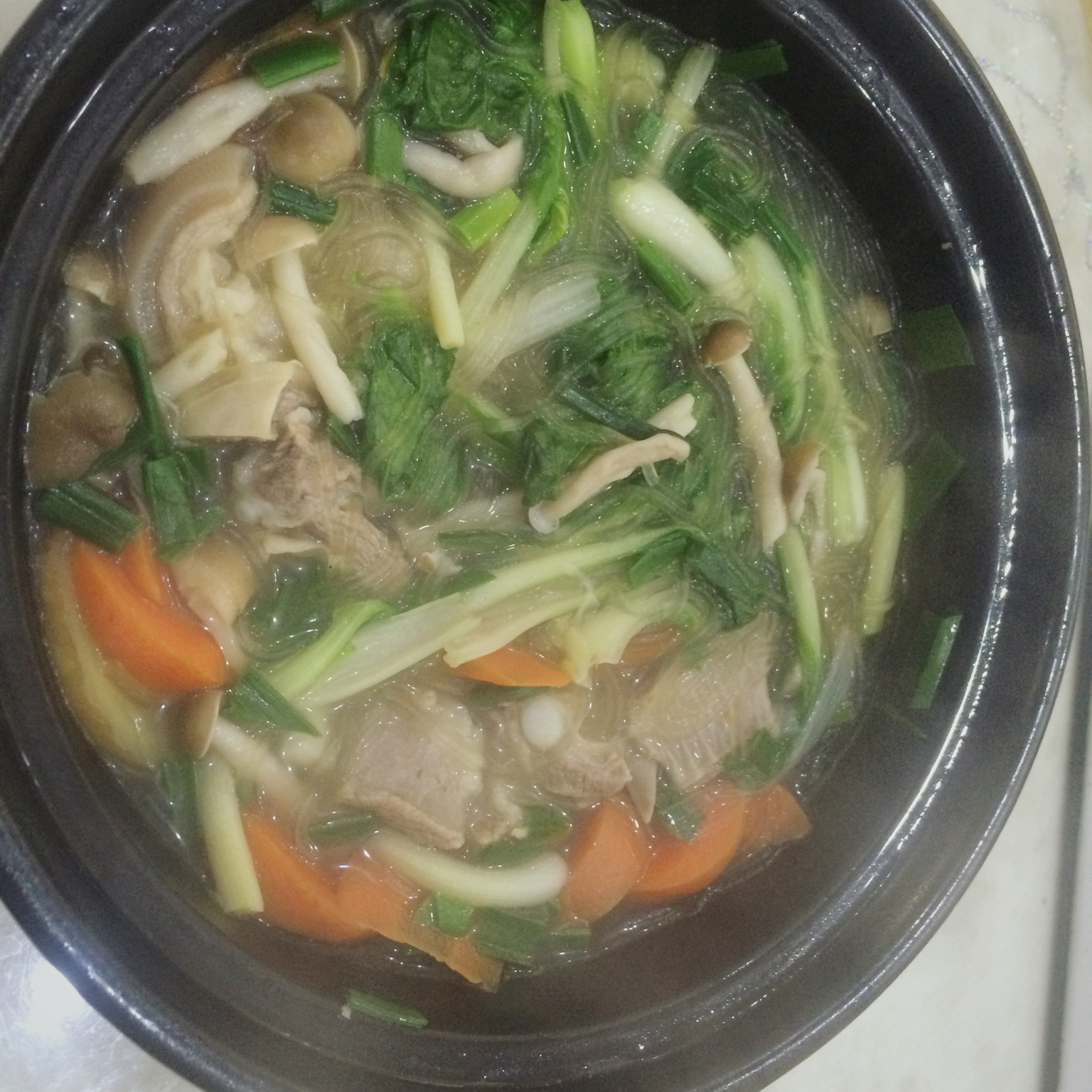 羊肉蘑菇粉丝煲