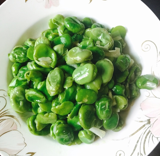 梧桐雨_alk6做的葱炒蚕豆