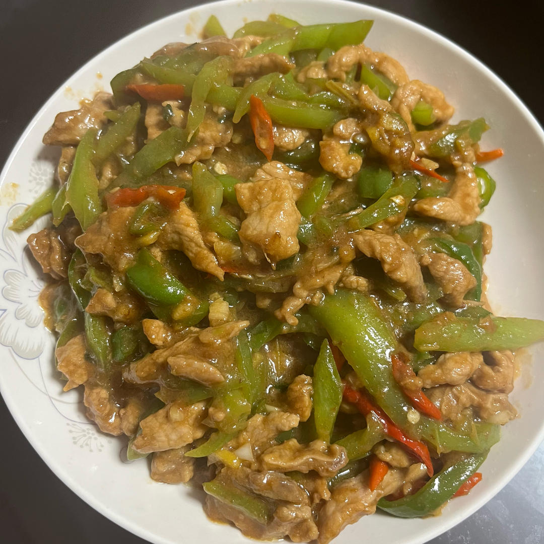 青椒炒肉丝