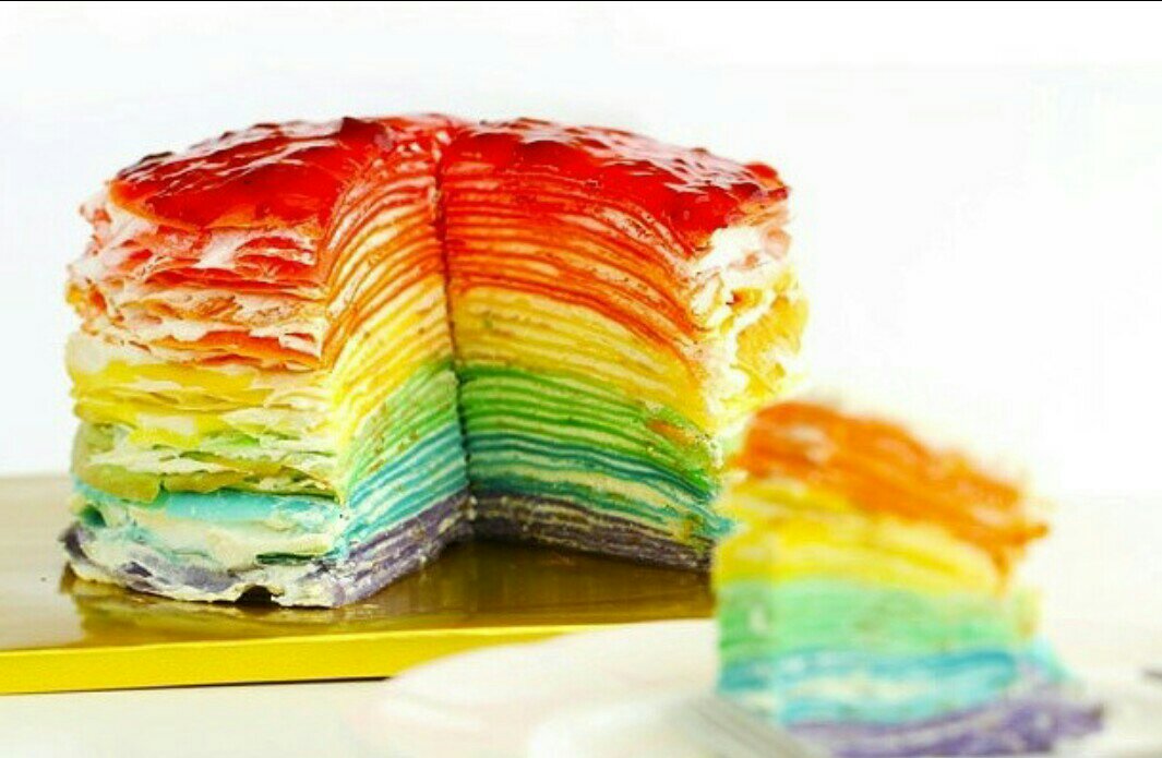 千层彩虹蛋糕