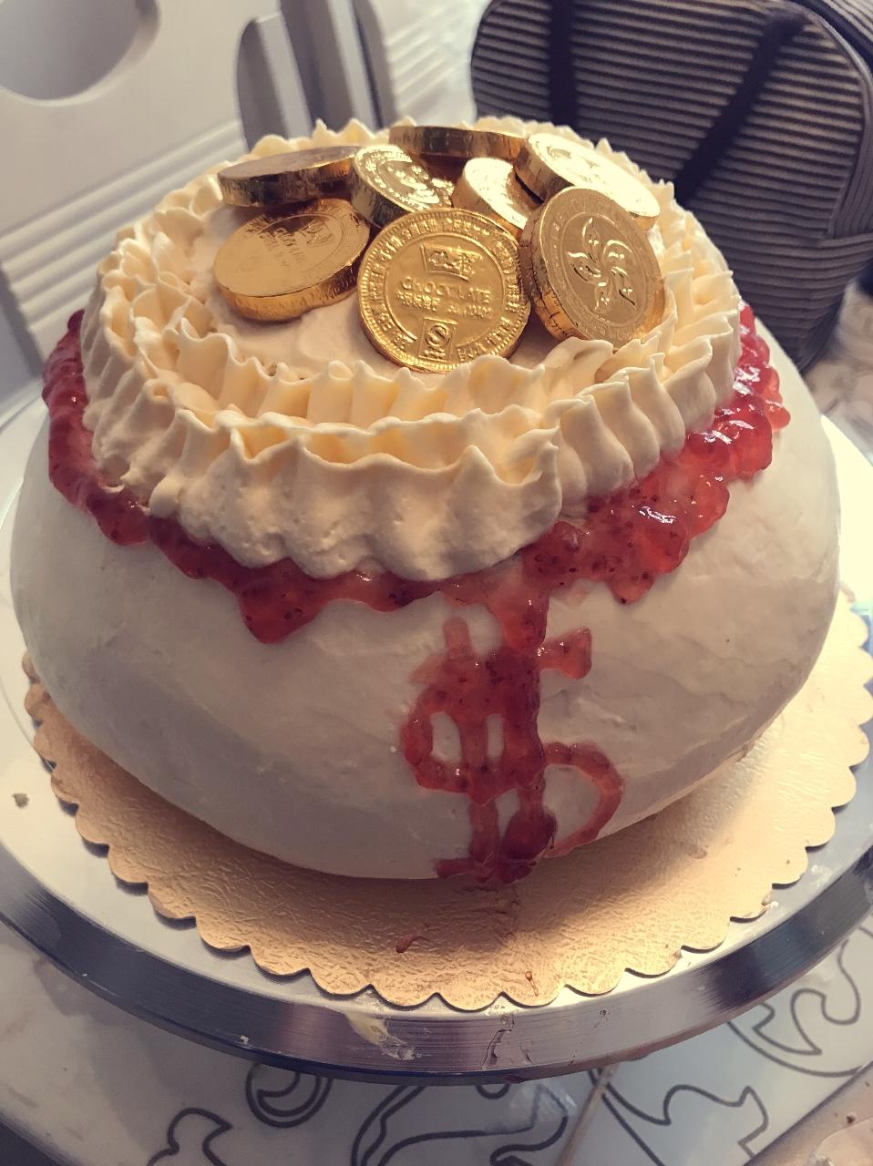 melinda_py0e做的钱袋蛋糕(招财进宝)