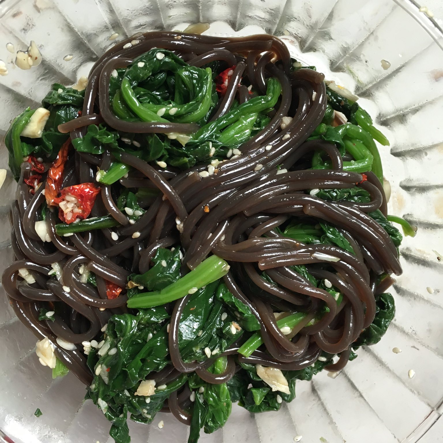 凉拌菠菜