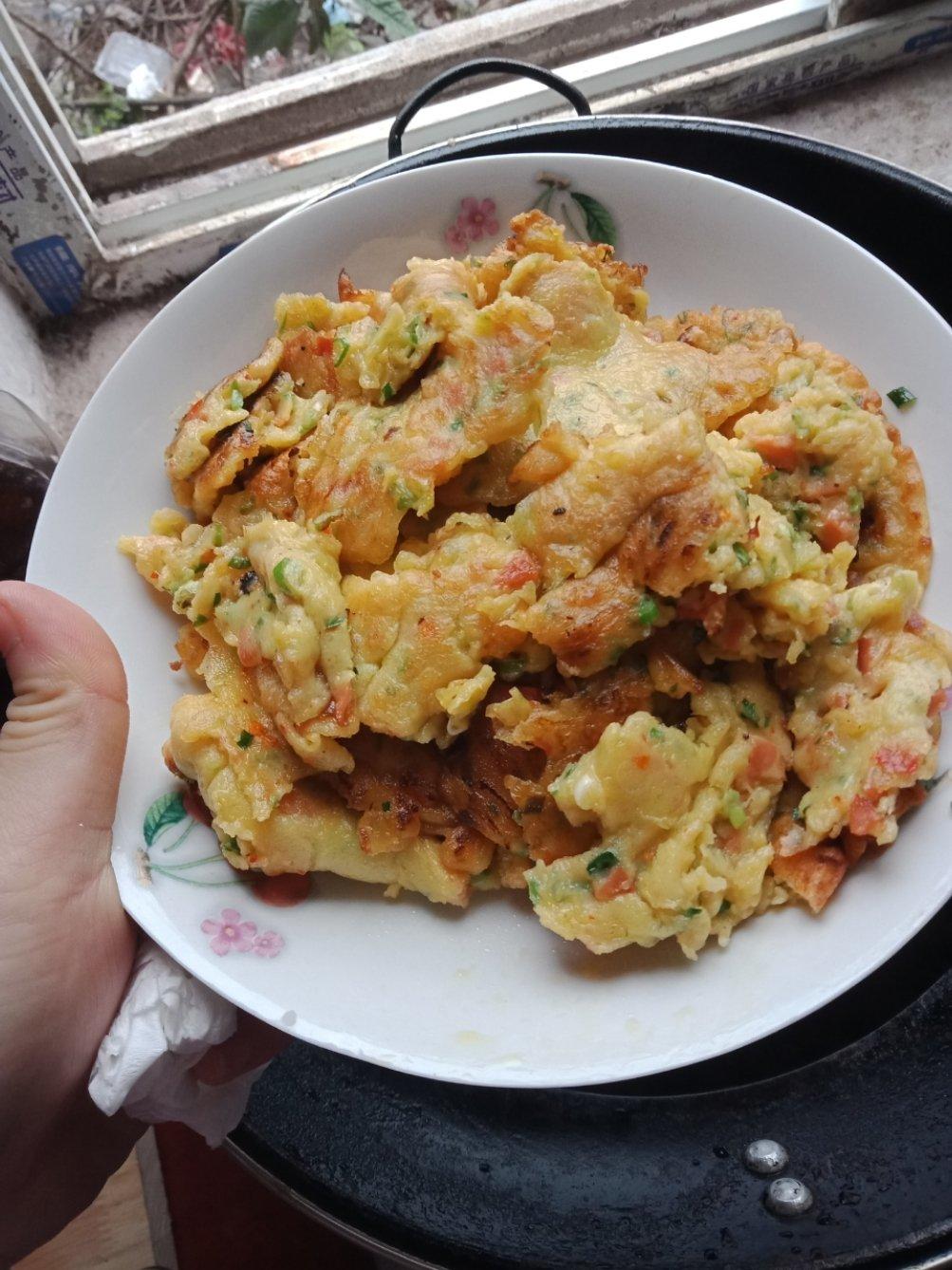 土豆胡萝卜鸡蛋饼