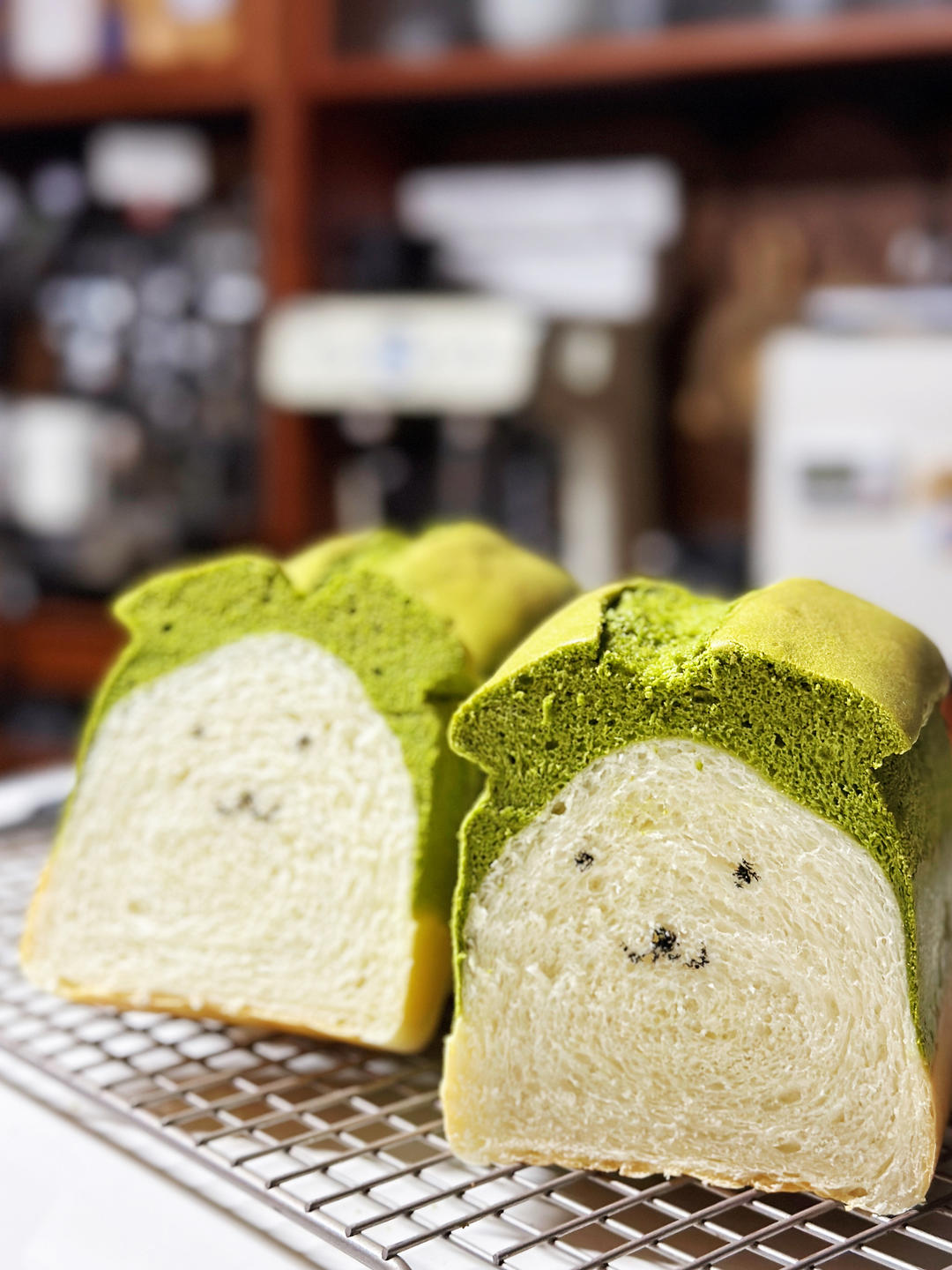 抹茶蛋糕吐司｜每口都是双重美味，太过瘾