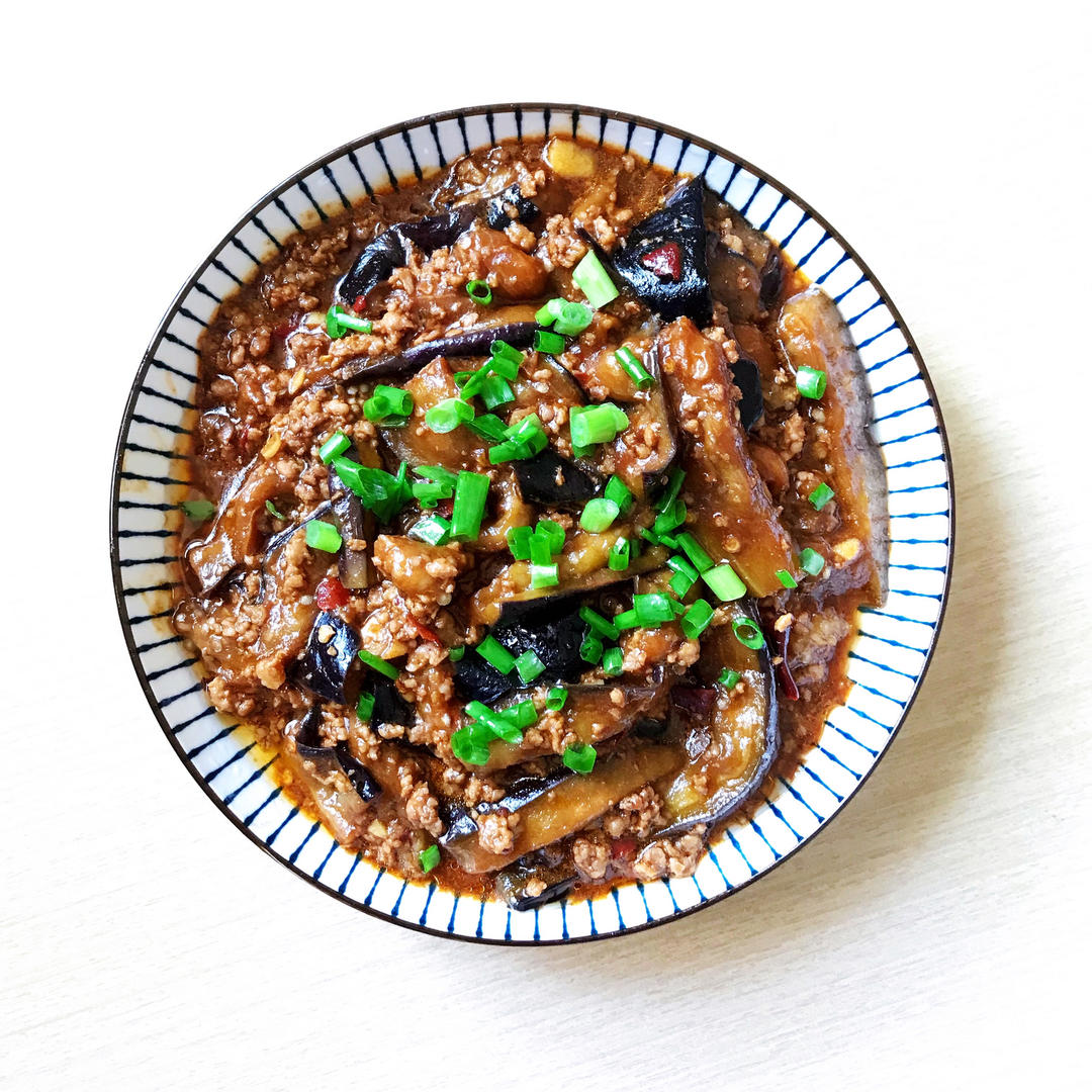 红烧肉沫茄子