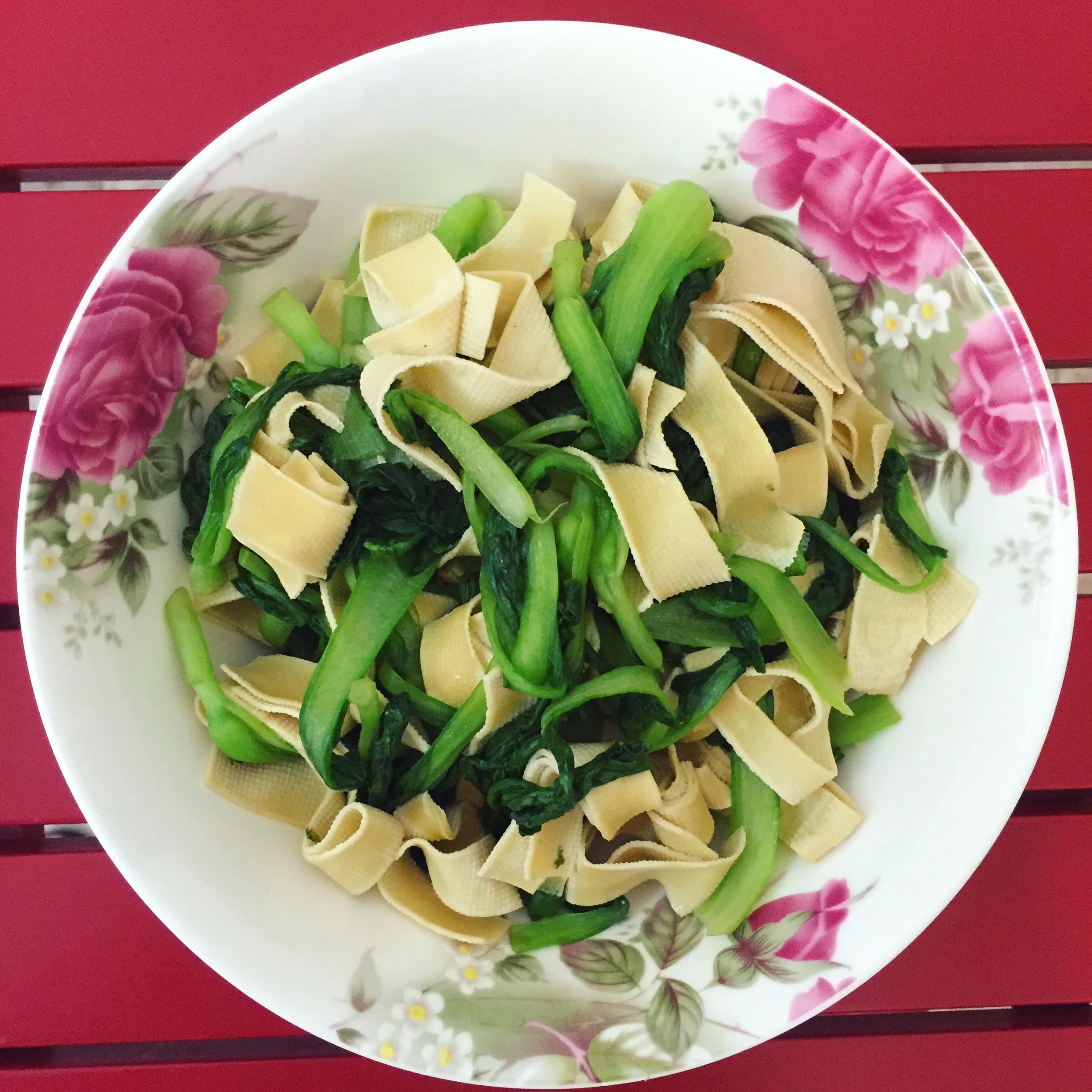 上班族方便菜——干丝鸡毛菜