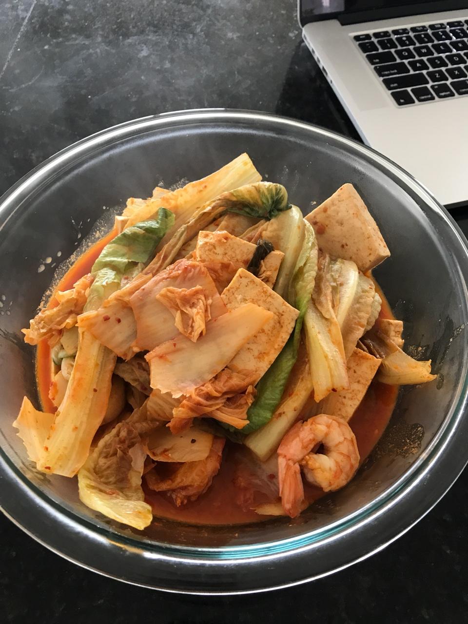 辣白菜豆腐汤