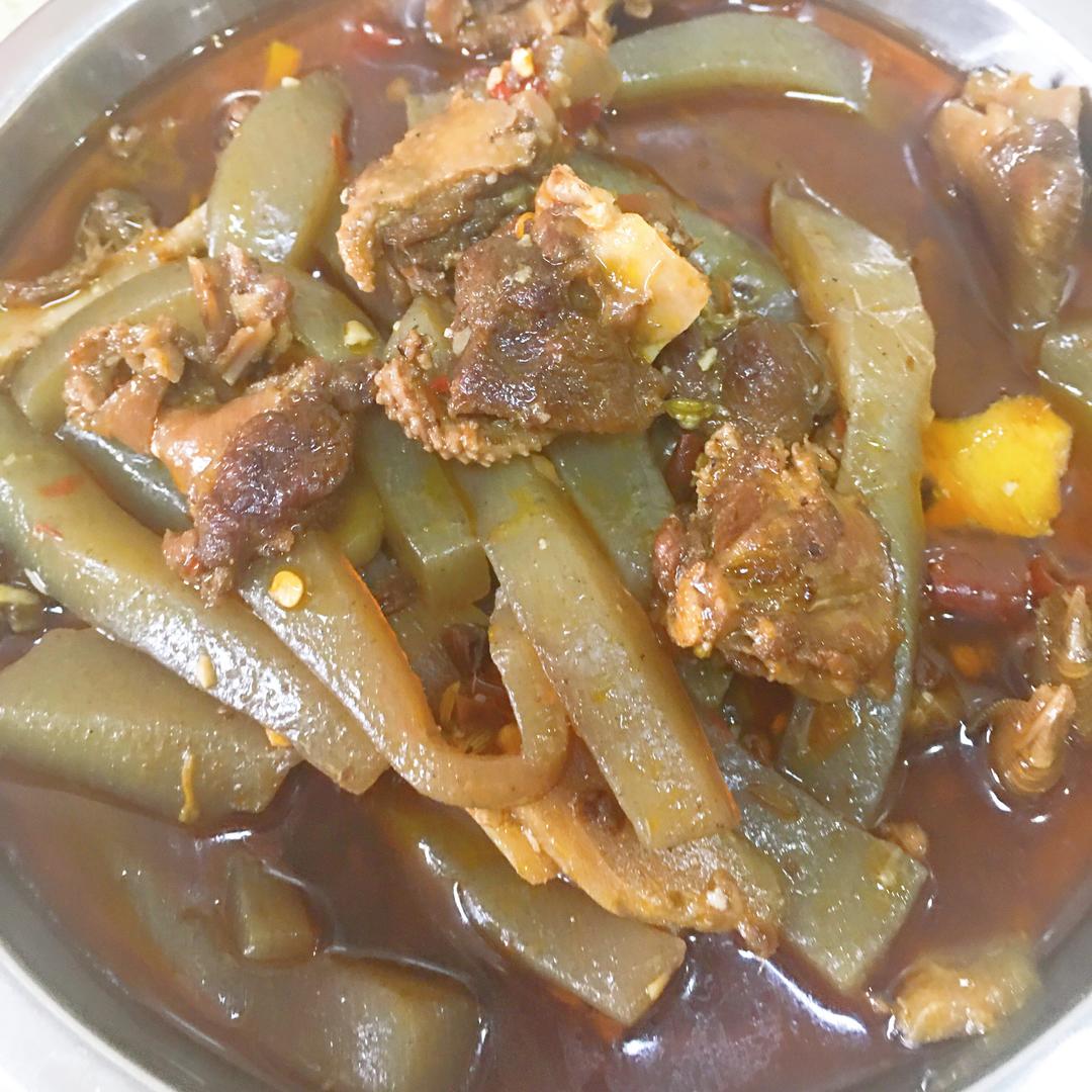 魔芋烧鸭的做法
