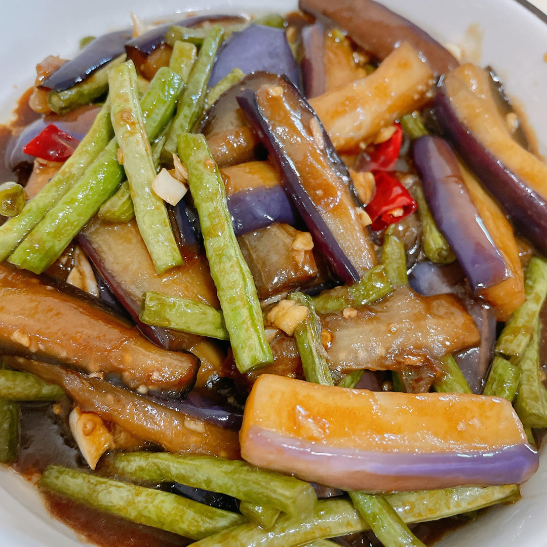 豆角烧茄子