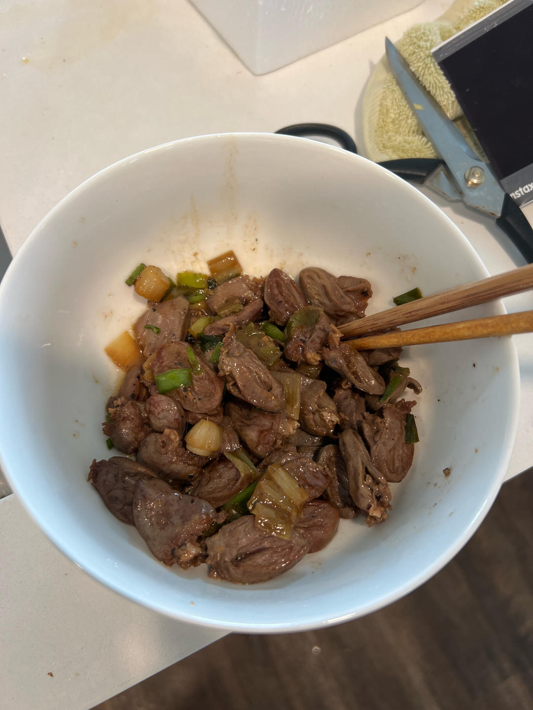 爆炒鸡心