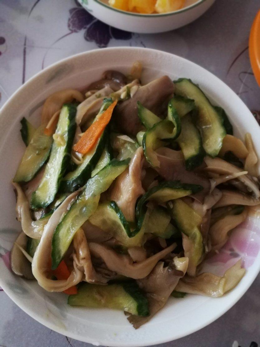 炒平菇黄瓜