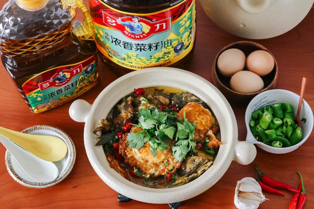 黄骨鱼烧荷包蛋