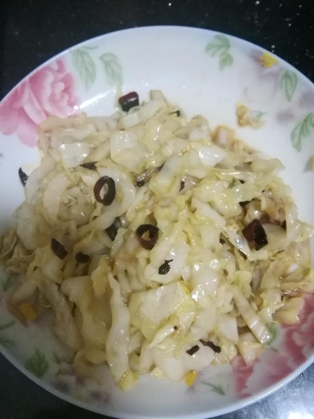 一分钟即可出锅的炝包菜丝、超级爽口下饭